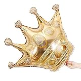 40 Inch Large crown Foil Balloon Mylar Balloons for Birthday,Wedding,Christmas Party Decoration (2pcs,Gold)