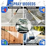 Electric Pressure Washer, 4200 PSI 2.5 GPM Power Washer with 4 Quick Connect Nozzles, High Pressure Cleaning Machine with Foam Cannon for Cars/Fences/Driveways/Patios/Home Cleaning