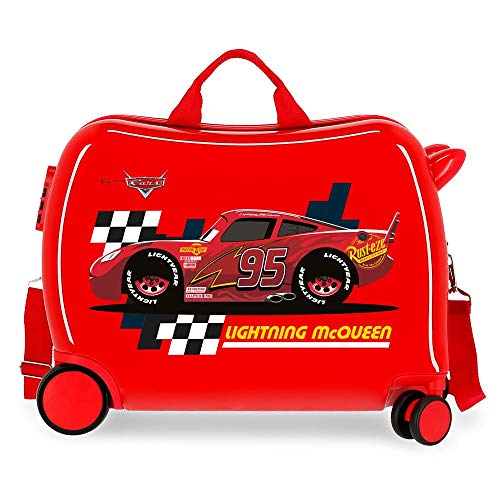 Disney Cars Lightning Mcqueen Blue Cabin Suitcase, Mcqueen Red, Children Suitcase, Suitcase for children