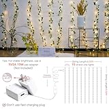 suddus Vines with Lights for Bedroom, 200 LED Fairy Lighs with Vines, Ivy Lights for Dorm, Wedding, Party, Wall, Indoor, Outdoor Decor, 6.5ft x 6.5ft