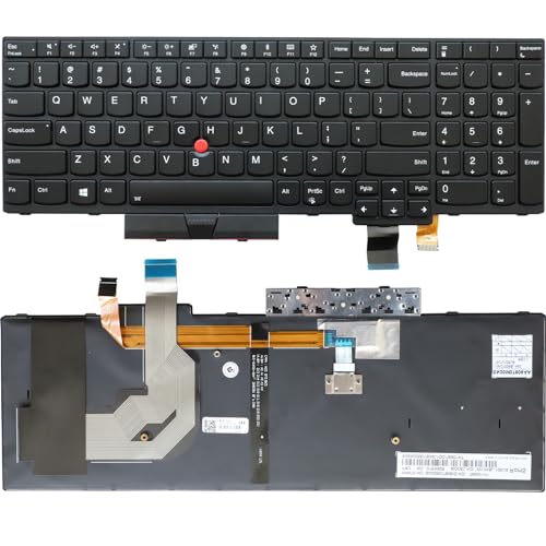 New Keyboard with Backlit and Pointer Replacement for Lenovo ThinkPad T570 T580 P51s P52s Series Laptop US Layout Black Frame 01EN928 SN20M07806 01ER500 SN20M07847