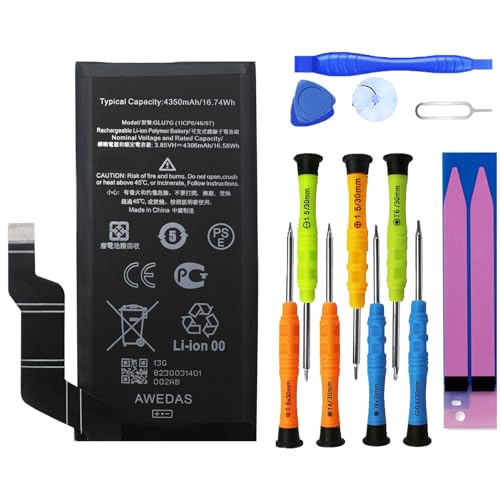 AWEDAS Replacement Battery for Pixel 6A Compatible for Google Pixel 6A 6.1 inch GX7AS GB62Z G1AZG GLU7G Pixel 6A Battery and Tool Kits