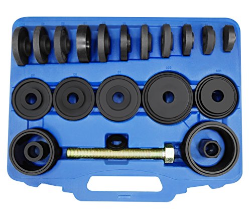 Astro Tools 78825 XL Grade 8 Drive Bolt 25-Piece Master Front Wheel Drive Bearing Puller Removal & Installer Adapter Kit