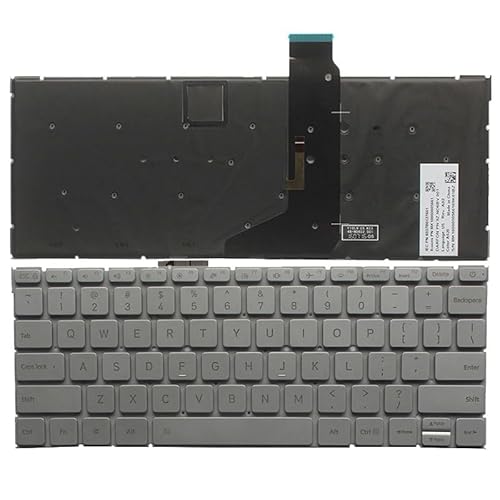 Glintique OEM US Laptop Keyboard for XIAOMI AIR 12.5 English Keyboard with Backlight Silver 9Z.ND6BV.001 NSK-Y10BV 01 Accessories