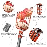 Walensee 13FT Fruit Picker, Adjustable Fruits Picker Tool with Lightweight Stainless Steel Pole and Big Basket, Fruit Catcher Equipment Tree Picker for Apples Mango Pear Orange Avocados Fruit Picking