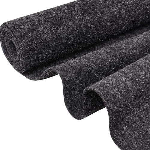 150" x 78" Car Underfelt Carpet Automotive Carpet for Replacement Renovation Auto Floor Trunk Marine Upholstery Felt Fabric Gray