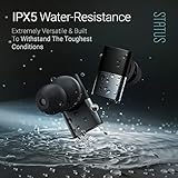 Status Audio Between Pro True Wireless Earbuds - Small Charging Case - 4 Microphones - Hybrid Triple Driver - 12 + 36 Hour Battery - Bluetooth 5.2 - Noise-Isolating Fit - IPX5 Water Resistant Ear Buds