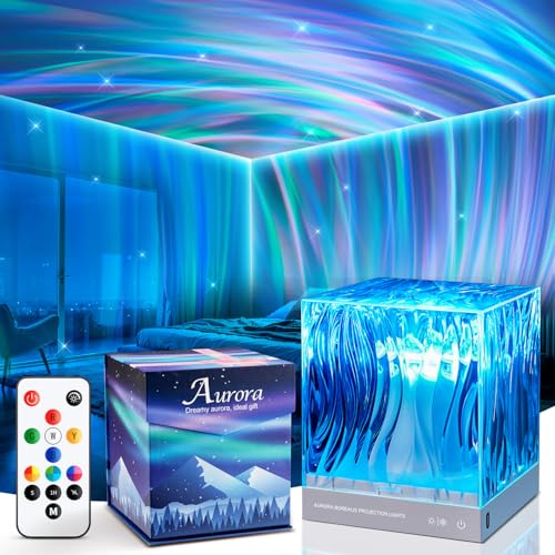 Northern Lights Projector, 18 Colors Galaxy Projector for Bedroom Lights for Classroom, Remote Night Light for Kids Dorm Decor, Cute Room Decor Aesthetic Teen Girl Gifts for Teens Girls Boy,Cool Stuff