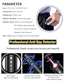 Hidden Camera Detectors, Camera Detector Spy Camera Finder, Hidde GPS Tracking Device Listening Recording Device Detector, Hidden Bug Sweeper and Camera Detector for Travel Hotel Car (Medium)