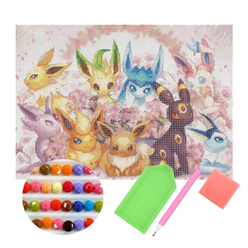 fufibwoesan Cute Baby Adult Diamond Painting Digital Kit DIY Cartoon Animal Diamond Painting Arts and Crafts Decorative Wall Room Gift (30x40cm/12x16in)
