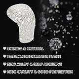 TOMALL Bling Gear Shift Knob Cover Compatible with Toyota Camry 2018 2019 2020 2021 Bling Shifter Panel Trim Bling Interior Accessories Shift Gear Lever Cover Sparkly Decorations for Car