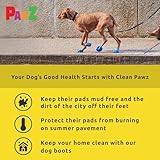 PawZ Rubber Dog Boots for Paws up to 1 1/2", 24 Total (2 Packs of 12) - All-Weather Dog Booties for Hot Pavement, Snow, Mud, and Rain - Waterproof, Anti Slip Dog Socks - XX-Small, Yellow