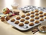 USA Pan Bakeware Mini Cupcake and Muffin Pan, Nonstick Quick Release Coating, 24-Well, Aluminized Steel