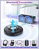 CD Player Portable ARAFUNA, Portable CD Player Bluetooth with FM Radio, 2000mAh Rechargeable CD Player for Car with LCD Screen, Anti Shock Protection Walkman CD Player with Headphone, AUX Cable