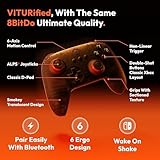 VITURE x 8BitDo Ultimate C Bluetooth Controller for Switch, Neckband, & Mobile Devices, With 6-axis Motion Control, Rumble Vibration, Enhanced Triggers, Wake On Shake