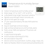 YoLink Smart Wireless Temperature/Humidity Sensor Wide Range for Freezer Fridge Monitoring Pet Cage/Tank Monitoring, App Alerts, Text/SMS, Email Alerts, Works with Alexa IFTTT, 2 Pack - Hub Included