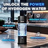 PRODIGY X Hydrogen Water Bottle - Up to 5.8 PPM Potency - 210ML for Fast Consumption - Portable Hydrogen Generator - Thick Bottle - Water Molecular Ionizer - Premium Bottle AUS Owned