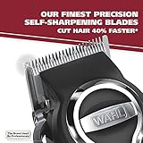 Wahl USA Elite Pro High-Performance Corded Home Haircut & Grooming Kit for Men – Electric Hair Clipper – Model 79602M