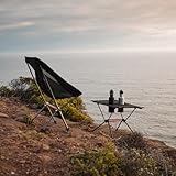 Naturehike FT07 Ultralight Camping Table, 1.6 LBS Portable Backpacking Table with Carry Bag & Cup Holder, Folding Mesh Camp Table for Camping Picnic Beach Fishing