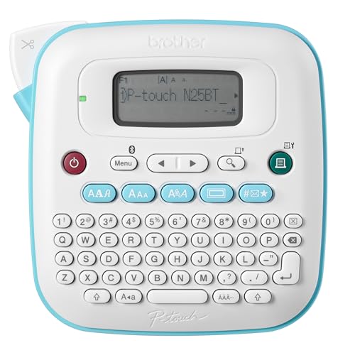 Brother P-Touch PT-N25BTV3 Personal Connected Label Maker, Bluetooth, Design&Print2 app, Portable, Handheld, 3 Sample Label Tapes Included, Prints with P-Touch Btag½â€ (12mm) Wide Tapes
