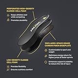 VKTRY Gold Performance Insoles–Customized Carbon Fiber Inserts, Cleated Shoes–Football, Baseball, Softball, Lacrosse, Golf & More–Run Faster, Jump Higher, Recover Quicker, Protect Against Injury