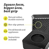 Anti Vibration Pads for Washing Machine - 4pc - Prevent Your Washer and Dryer From Walking and Reduce Noise - High Friction Hard Wearing Square Rubber Foot Pads - Universal Pedestals and Shock Support