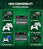 Upgraded Controller Charger Station with 2x5520mWh Rechargeable Battery Packs for Xbox One/Series X|S Controller,Dual Charging Dock for Xbox One Controller Battery Pack with 4 Battery Covers for Xbox