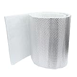 AC PERFORMANCE Reduce Radiant Heatshield Armor 5' Long x 1' Wide x 1/2" Thick Exhaust Pipe Multipurpose Heat Shield, Fiberglass Laminated Aluminum