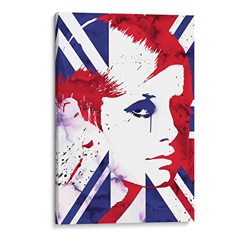 Canvas Lab | Twiggy pop art by 2ToastDesign | 12 x 18 in | Canvas Print Wall Art | Fashionista, Celebrities and Icons, Illustrations, Pop art | Wall Decor for Bedroom, Living Room or Office