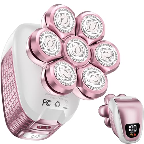 Wyklaus Electric Razors for Women Legs: 5-in-1 Rechargeable Body Shaver - Waterproof Wet Dry Hair Remover - Trimmer for Lady Face Underarms Public Use