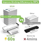 Laminator Machine with Laminating Sheets A4 Portable Thermal Lamination 9-Inch Laminate for Personal Office School Home Use, 6 in 1 Laminater Quick Warm Up Never Jam