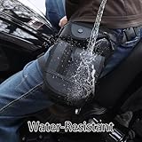 Vanlutone Oxford Drop Leg Bag for Men Women Thigh Water Resistant Fashion Motorcycle Leg Holster Hiking Waist Bag Pouch Tactical Fanny Pack Hip Drop Leg Pouch for Men Women Outdoor Black