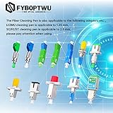 fyboptwu - 10 pcs Fiber Optic Cleaner Fiber Optic Tools Cleaing Pen for FC, SC & ST 2.5mm Connector, Fiber Cleaner Pen - 800+ Endface & Optical Connector Cleans