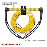 Airhead Dyneema Flat Line Wakeboard Rope, 4 Sections, 70-Feet, Yellow