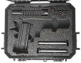 Case Club Case fits Desert Eagle in Pre-Cut Waterproof Pistol Case with Storage for 4 Extra Magazines & 1 Extra Barrel