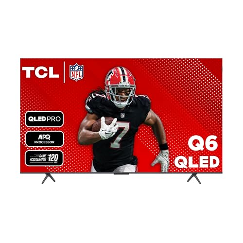 TCL 65-Inch Q65 QLED 4K UHD Smart TV with Google TV (65Q651G, 2024 Model) Dolby Vision, Dolby Atmos, HDR Pro+, Game Accelerator Enhanced Gaming, Voice Remote, Works with Alexa, Streaming Television