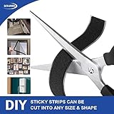 2 Inch x 26 Feet Hook and Loop Tape Sticky Back Fastener Roll, Nylon Self Adhesive Heavy Duty Strips Fastener for Home Office School Car and Crafting Organization