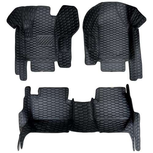 Sucroddy Car Floor Mats for Skoda Octavia 2021-2023 Luxury Leather Car Mats Full Set All Weather Full Coverage Specific Fit Floor Liners for Car Anti-Slip Wear-Resistant Carpet Mats