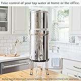 Big Berkey Gravity-Fed Stainless Steel Countertop Water Filter System 2.25 Gallon with 2 Authentic Black Berkey Elements BB9-2 Filters