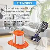 HHVKF10 Dust-buster Filter Replacement Compatible with Black and Decker Hand Vacuum HHVK HHVK320J HHVK320J10 HHVK320JZ01 HHVK515J HHVK515JP HHVK515JP07 HHVK515J00FF HHVK415B01,Washable HHVKF10 Filter