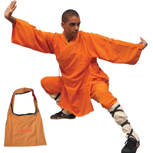 Tiger Claw Shaolin Monk Robe - Orange - Extra Large
