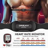 DREAM SPORT Wireless Bike Computer with Cadence Speed Sensor Heart Rate Monitor Speedometer Odometer with Backlight Altimeter HRM Calories Black (DCY438)