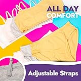 Popular Matching Girls Underwear Set - Crop Cami Training Bras for Girls with Hipster Girls Panties 10 pc Brights M