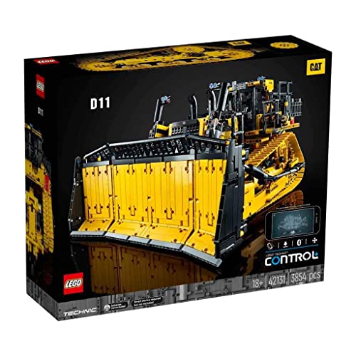 LEGO 42131 Technic Bulldozer D11 Cat Interactive Remote Control Construction Vehicle for Adults with App