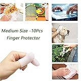 Kris-kikomy Gel Finger Protectors Finger Caps Silicone Fingertips Protection - Finger Cots Great for Trigger Finger, Finger Arthritis, Finger Cracking and Other Finger Pain Relief (Medium)