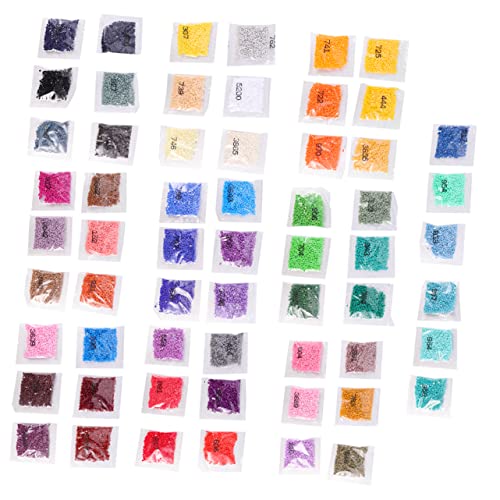NIYANGLE 60Pcs Cabochons Flat Bottom Rhinestone Resin Craft Kit for DIY Decoration Iridescent Design for Jewelry Making Sculpture Embellishments Art Ornaments