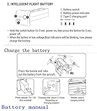 Blomiky 28.86Wh 11.1V 3S 2600mAh Li-Po Rechargeable Battery and Charger Cable Compatible with Bwine F7GB2 F7 75 Mins 9800FT SJRC F7 F7S RC Quadcopter Drone / F7 Battery