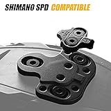 CyclingDeal Bicycle Shoes Cleats Converting Adapters - Using MTB Type SPD Cleats on Road or Indoor Bike Shoes with 3 Holes - Compatible with Shimano SPD Crankbrother - Adapters & Cleats