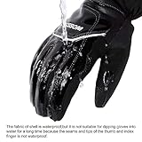 KINGSBOM -40F° Waterproof & Windproof Thermal Gloves - 3M Thinsulate Winter Touch Screen Warm Gloves - for Cycling,Riding,Running,Outdoor Sports - for Women and Men(Black,Large)