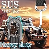 QUIDAOSO Purse Hook/Holder/Hanger for Car, Car Seat Hooks for Headrest, Car Bag Hooks, Headrest Hooks for Car,Heavy Duty Metal Utility Seat Hooks, 2-Pack